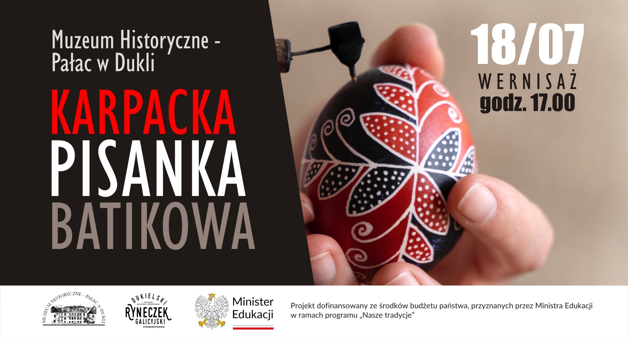 „Karpacka pisanka batikowa” wystawa prac powstałych podczas warsztatów