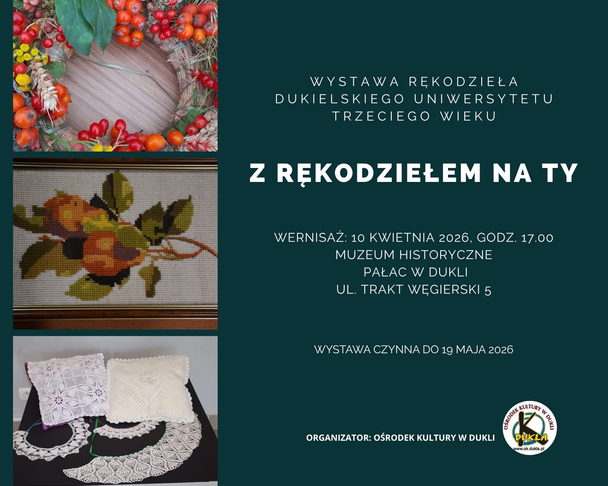 Zaproszenie na otwarcie wystawy